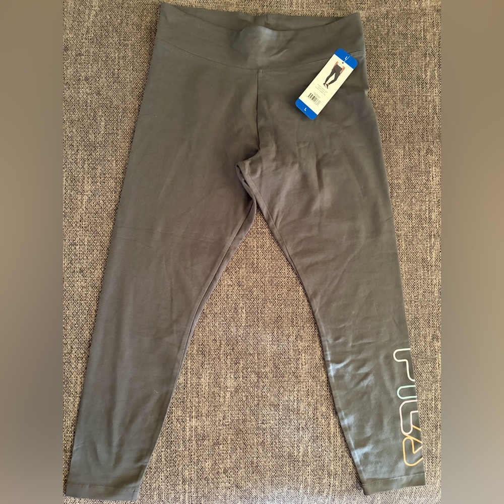 Fila Kids Gray Leggings with Logo